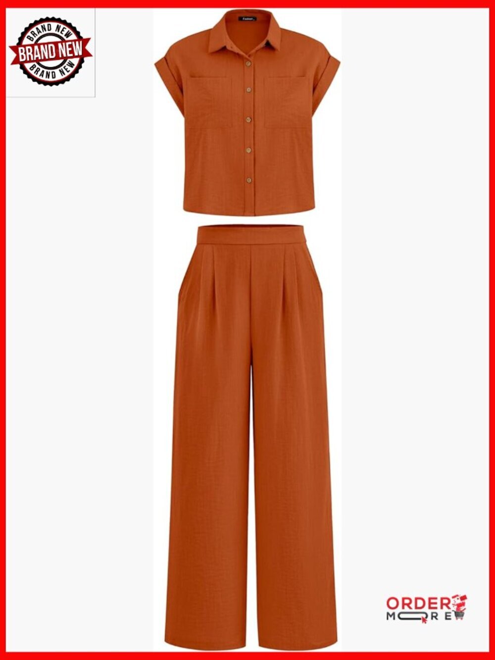 Two Piece Set Cap Sleeve Top Palazzo Pants Casual Vacation Outfit
